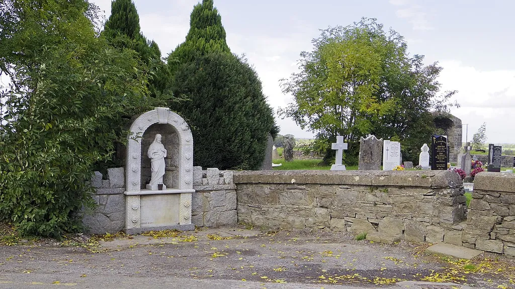 Graveyard in the townland of Ward Lower, in the civil parish of Ward, in the barony of Castleknock.