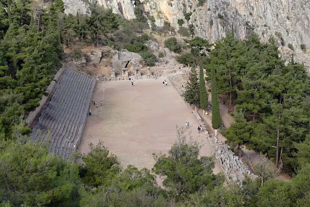 Stadium of the Pythian games at Delphi.