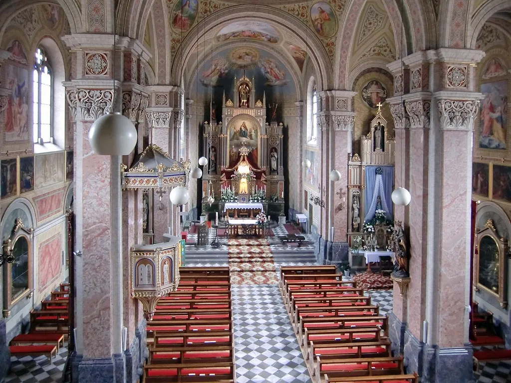 Kath. Pfarrkirche hll. Petrus und Paulus, Silz.Wand- und Deckengemälde von Heinrich Kluibenschedl