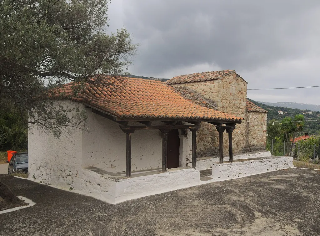 The byzantine church of Panayia Odigitria at the village Spilies, Kymi-Aliveri, Euboea.