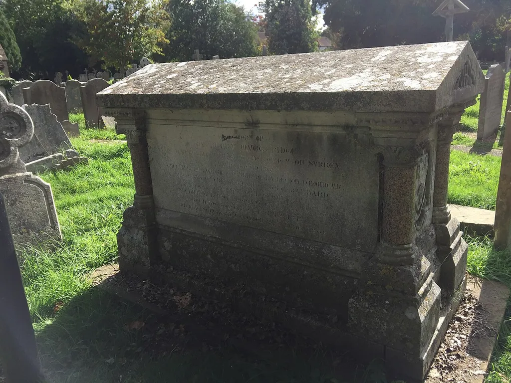 Muggeridge Tomb 20 Yards West Of Church Of All Saints .mw-parser-output .messagebox{margin:4px 0;width:auto;border-collapse:collapse;border:2px solid var(--border-color-progressive,#6485d1);background-color:var(--background-color-neutral-subtle,#fbfcff);color:var(--color-base,#202122);box-sizing:border-box;border-inline-start-width:8px}.mw-parser-output .messagebox.mbox-small{font-size:88%;line-height:1.25em}.mw-parser-output .mbox-warning,.mw-parser-output .mbox-speedy{border:2px solid var(--border-color-error,#b22222);background:var(--background-color-error-subtle,#ffdbdb);border-inline-start-width:8px}.mw-parser-output .mbox-serious,.mw-parser-output .mbox-delete,.mw-parser-output .mbox-stop{border:2px solid var(--border-color-error,#b22222);border-inline-start-width:8px}.mw-parser-output .mbox-issue,.mw-parser-output .mbox-content{border:2px solid #f28500;background:var(--background-color-warning-subtle,#ffe);border-inline-start-width:8px}.mw-parser-output .mbox-query,.mw-parser-output .mbox-style{border:2px solid #f4c430;background:var(--background-color-warning-subtle,#ffe);border-inline-start-width:8px}.mw-parser-output .mbox-shit{border:2px solid #960;border-inline-start-width:8px}.mw-parser-output .mbox-license{border:2px solid #88a;border-inline-start-width:initial}.mw-parser-output .mbox-legal{border:2px solid var(--border-color-notice,#666);background:var(--background-color-base,#fff);border-inline-start-width:8px}.mw-parser-output .mbox-honor{border:2px solid #ca3;background:var(--background-color-warning-subtle,#fcf4db);border-inline-start-width:8px}.mw-parser-output .mbox-growth{border:2px solid #8d4;background:var(--background-color-success-subtle,#d5fdf4);border-inline-start-width:8px}.mw-parser-output .mbox-move{border:2px solid #93c;border-inline-start-width:8px}.mw-parser-output .mbox-protection,.mw-parser-output .mbox-message{border:2px solid var(--border-color-base,#aaa);border-inline-start-width:8px}.mw-parser-output .messagebox .mbox-text{bor