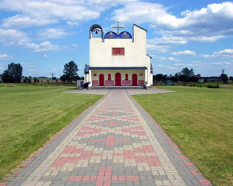 Biały Bór - Greek-catholic church designed by Jerzy Nowosielski