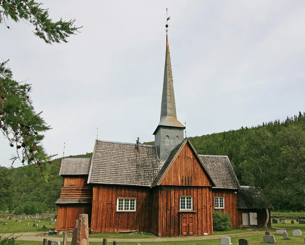 Kvikne church, Hedmark, Norway. Built in 1652.
