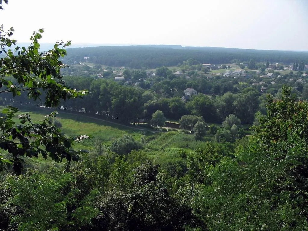 View of Chyhyryn, Ukraine from the city's Castle Hill.