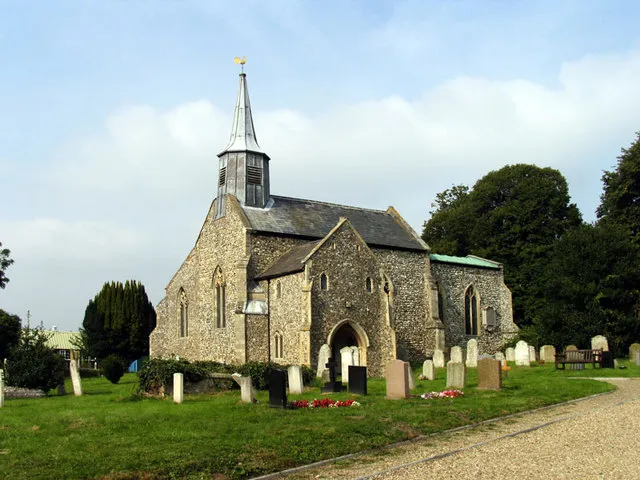 St Mary's parish church, Hellesdon, Norfolk, seen from the southwest