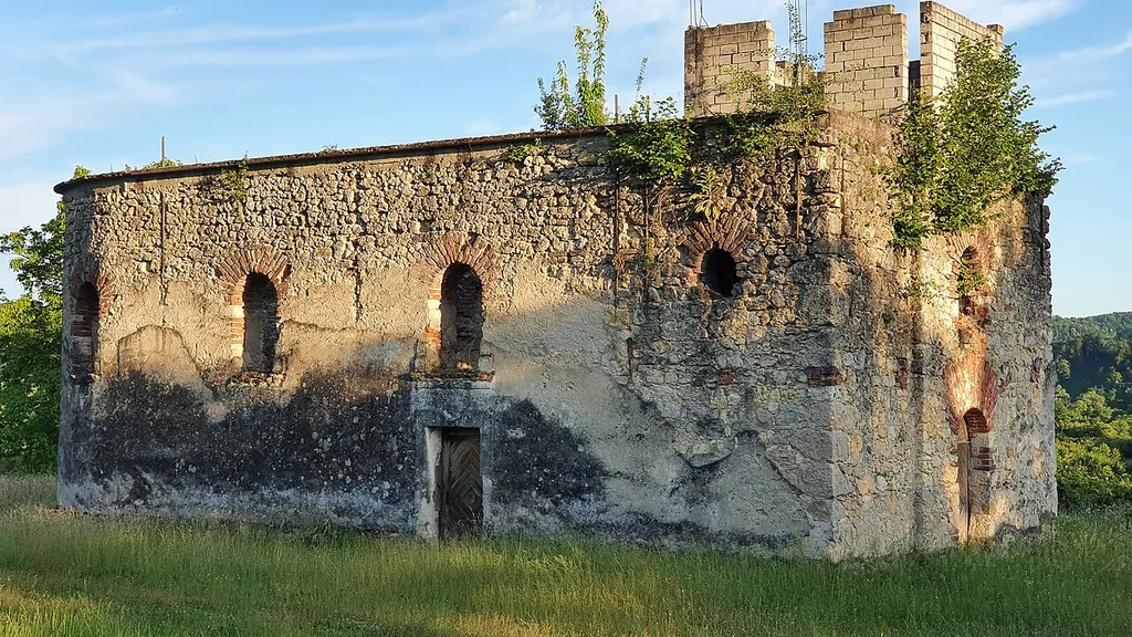 North side of the Church of Saint Parascheva in Slabinja, Sisak-Moslavina County, Croatia