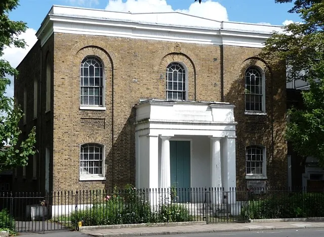 Former Trinity Congregational Church, St Matthew's Road, Brixton, London SW2, seen from the west