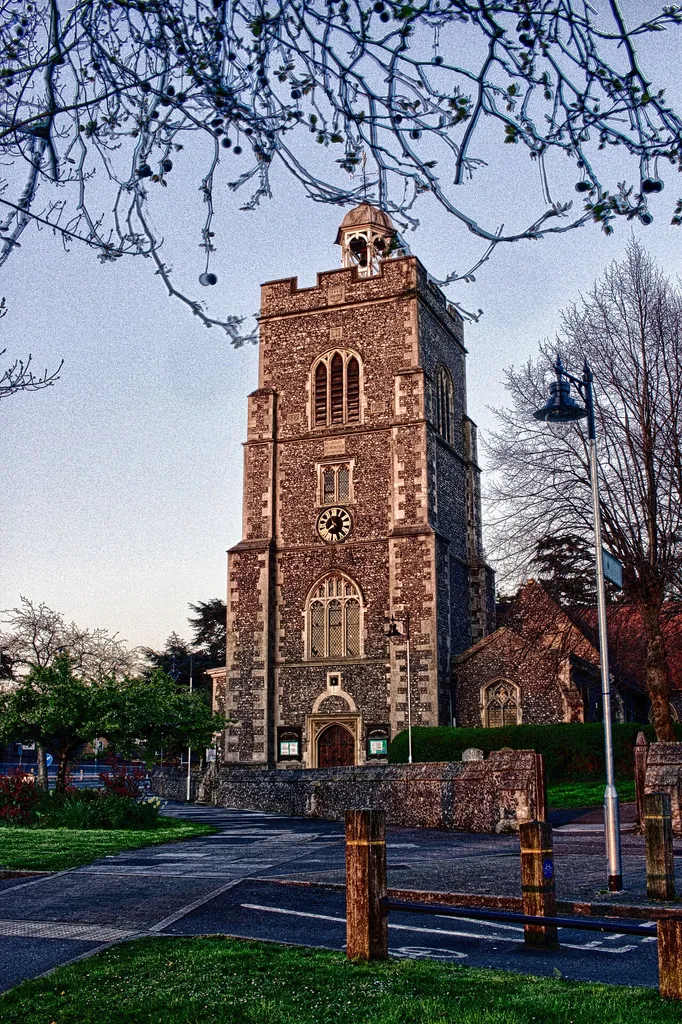 HDR photo of the St John The Baptist Church in Uxbridge. This HDR is comprised of 5 separate exposures (-4, -2, 0, +2, +4) and edited using HDR Efex Pro 2. I hadn't heard of the Nik Collection but Google bought them and made the software free for all. I've been wanted to try this out for a while and now that the sun is setting later and later, it was finally time. On my first take here I didn't even think about taking a HDR shot, in dawned on me afterwards. So it's been a long wait but worth it!