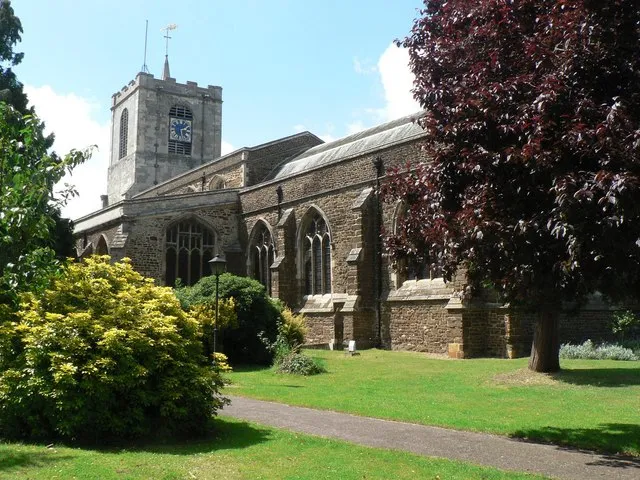 St Andrew's parish church, Biggleswade, Bedfordshire, seen from the east