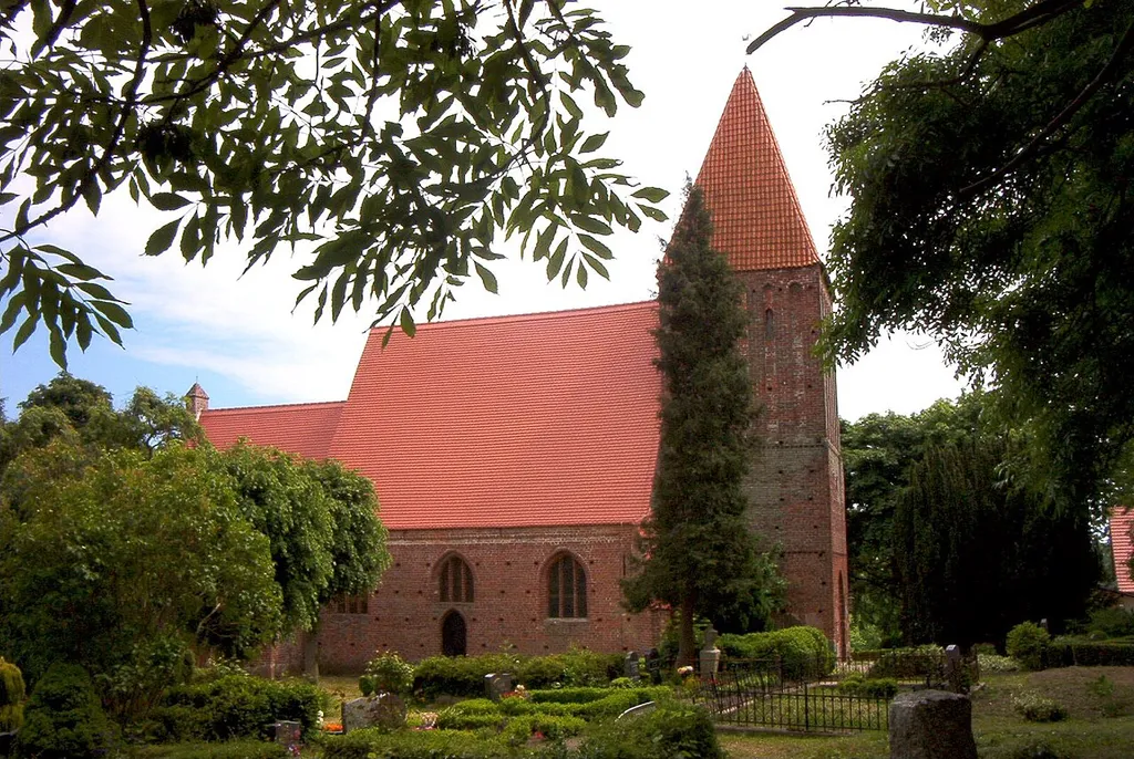 Sankt-Andreas-Kirche in Lancken-Granitz, Rügen, Deutschland