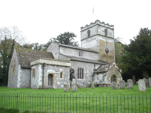 St Michael's parish church, Gussage Michael, Dorset, seen from the northeast