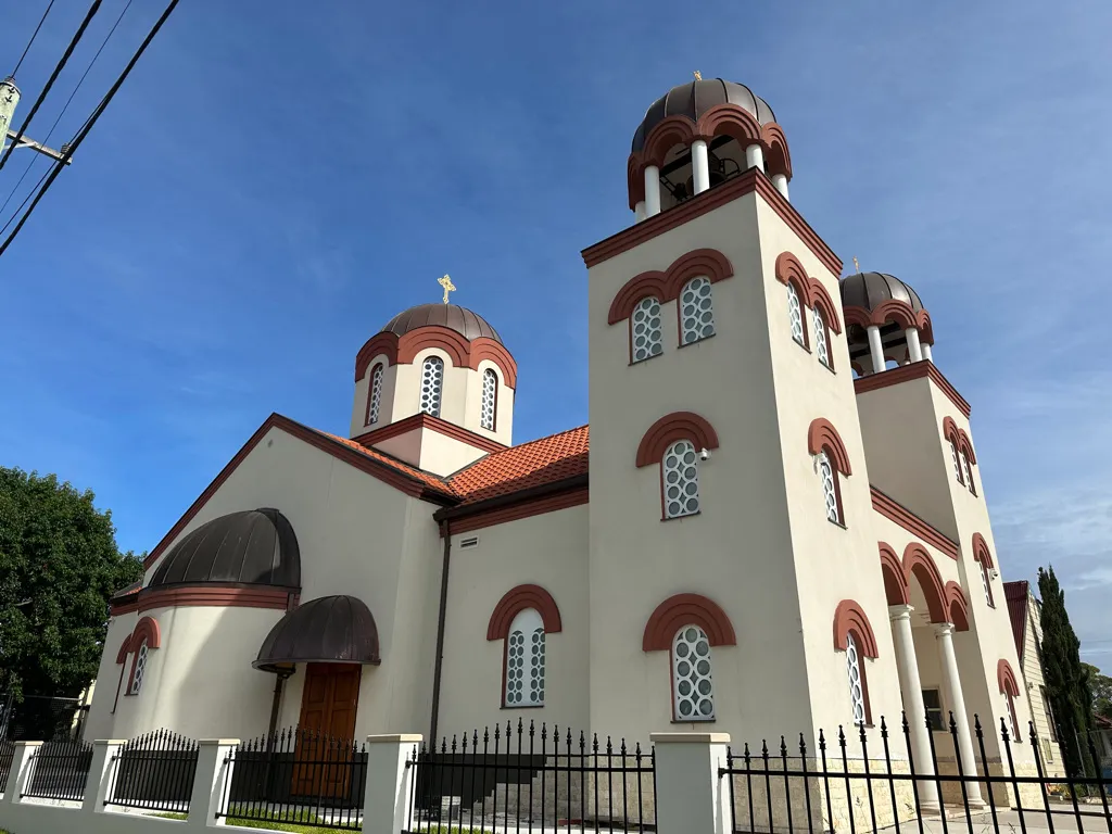 The Serbian Orthodox Church of the Apostle Luke is located at 75 Flowerdale Road in Liverpool, New South Wales.