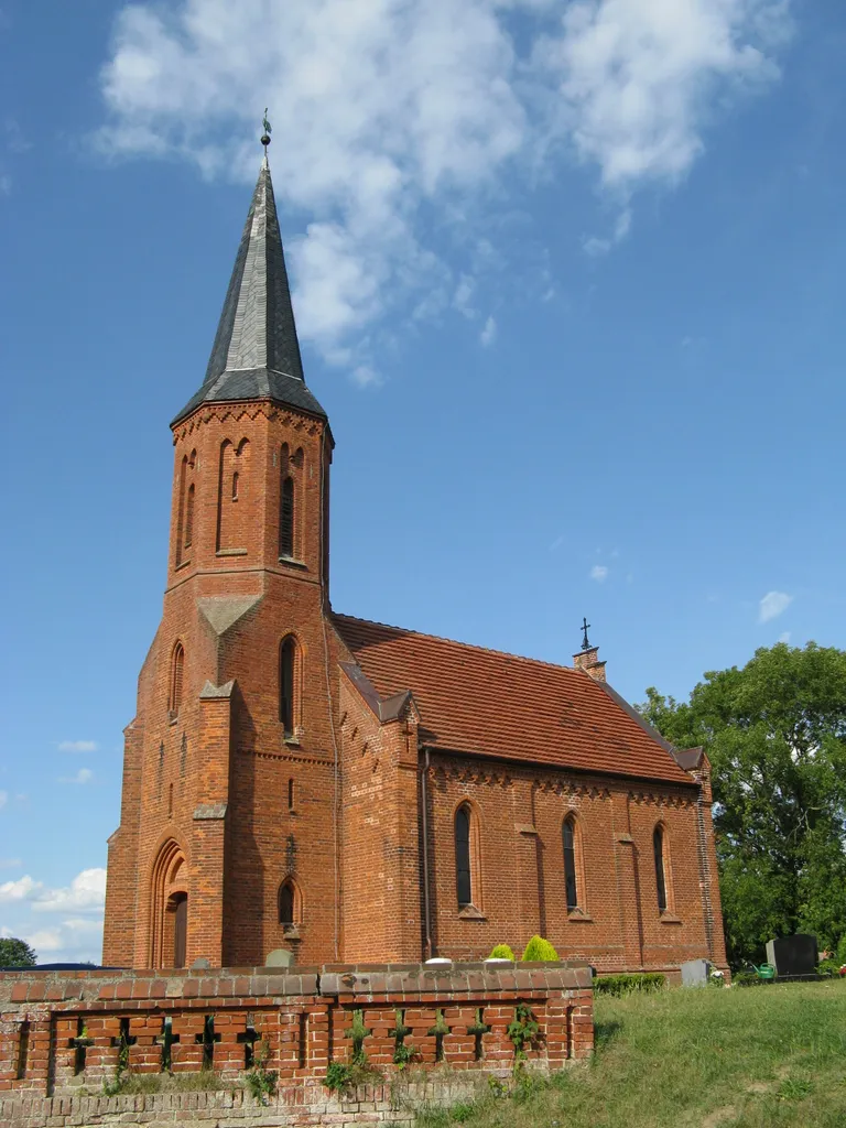 Church in Priborn, disctrict Mecklenburgische Seenplatte, Mecklenburg-Vorpommern, Germany