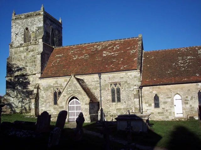 All Saints Church, Sutton Mandeville There are grounds for believing that a Saxon church existed on this site as traces of a round Saxon graveyard have been found. The tower is Norman and the top part added in 1709.