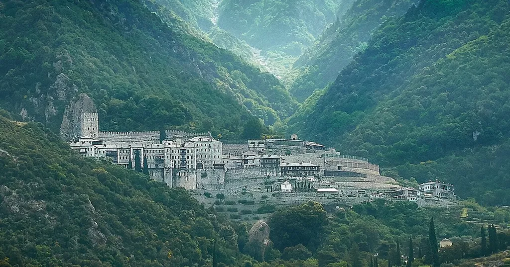 Agiou Pavlou monastery on Mount Athos (UNESCO World Heritage Site)