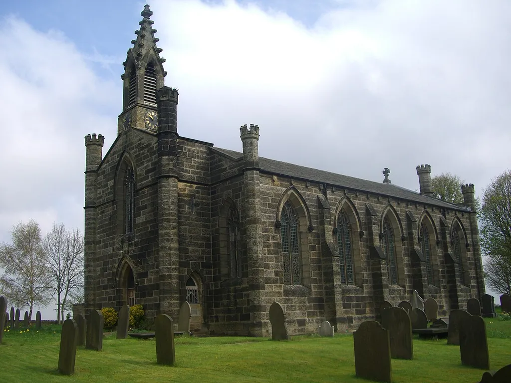 Christ Church, Stannington, South Yorkshire, seen from the southwest