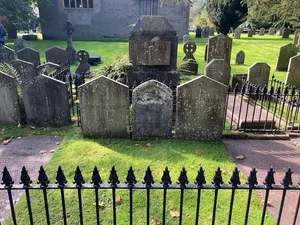 Wordsworth group of graves in churchyard of Church of St Oswald