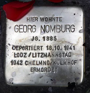 Stolperstein dedicated to Georg Nomburg