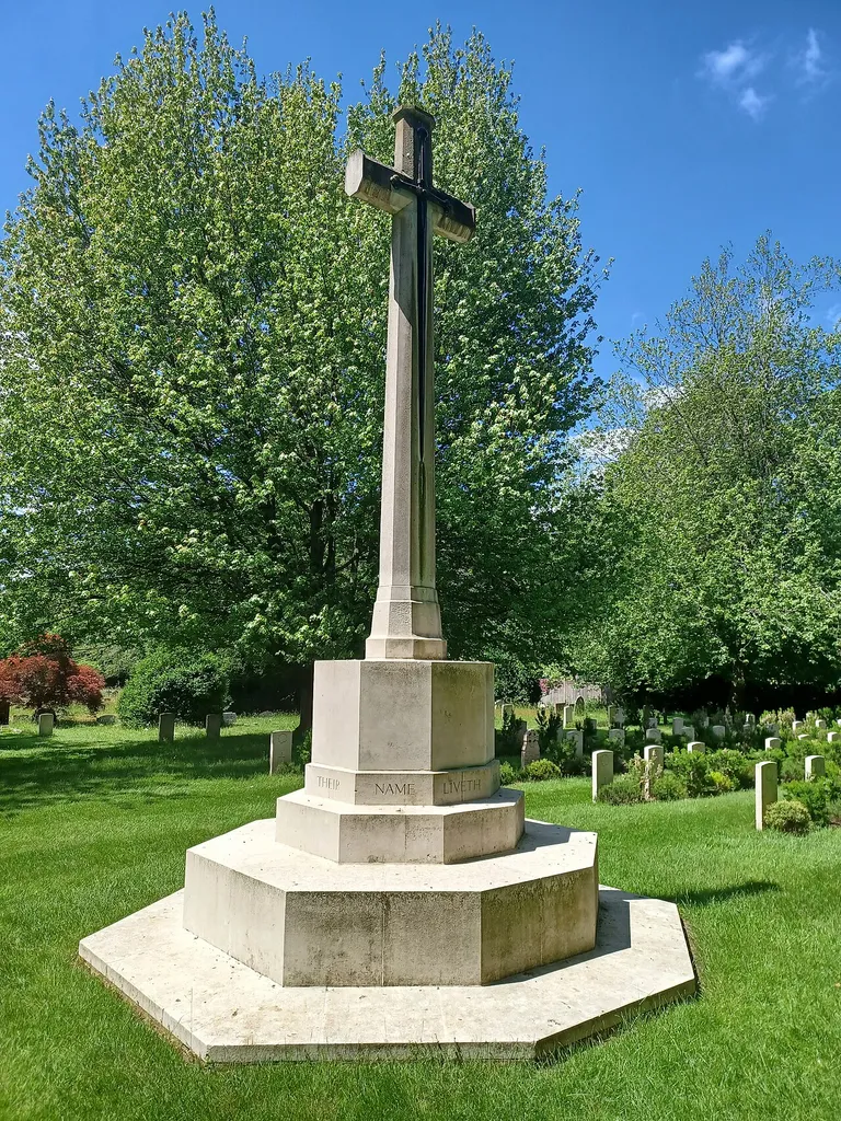War Memorial 120 Metres South West of Church. Canadian War Memorial in the military cemetery of Bramshott churchyard, Bramshott, Hampshire, England. Dedicated in 1920, Grade II listed. .mw-parser-output .messagebox{margin:4px 0;width:auto;border-collapse:collapse;border:2px solid var(--border-color-progressive,#6485d1);background-color:var(--background-color-neutral-subtle,#fbfcff);color:var(--color-base,#202122);box-sizing:border-box;border-inline-start-width:8px}.mw-parser-output .messagebox.mbox-small{font-size:88%;line-height:1.25em}.mw-parser-output .mbox-warning,.mw-parser-output .mbox-speedy{border:2px solid var(--border-color-error,#b22222);background:var(--background-color-error-subtle,#ffdbdb);border-inline-start-width:8px}.mw-parser-output .mbox-serious,.mw-parser-output .mbox-delete,.mw-parser-output .mbox-stop{border:2px solid var(--border-color-error,#b22222);border-inline-start-width:8px}.mw-parser-output .mbox-issue,.mw-parser-output .mbox-content{border:2px solid #f28500;background:var(--background-color-warning-subtle,#ffe);border-inline-start-width:8px}.mw-parser-output .mbox-query,.mw-parser-output .mbox-style{border:2px solid #f4c430;background:var(--background-color-warning-subtle,#ffe);border-inline-start-width:8px}.mw-parser-output .mbox-shit{border:2px solid #960;border-inline-start-width:8px}.mw-parser-output .mbox-license{border:2px solid #88a;border-inline-start-width:initial}.mw-parser-output .mbox-legal{border:2px solid var(--border-color-notice,#666);background:var(--background-color-base,#fff);border-inline-start-width:8px}.mw-parser-output .mbox-honor{border:2px solid #ca3;background:var(--background-color-warning-subtle,#fcf4db);border-inline-start-width:8px}.mw-parser-output .mbox-growth{border:2px solid #8d4;background:var(--background-color-success-subtle,#d5fdf4);border-inline-start-width:8px}.mw-parser-output .mbox-move{border:2px solid #93c;border-inline-start-width:8px}.mw-parser-output .mbox-protection,.mw-parser-output .mbo