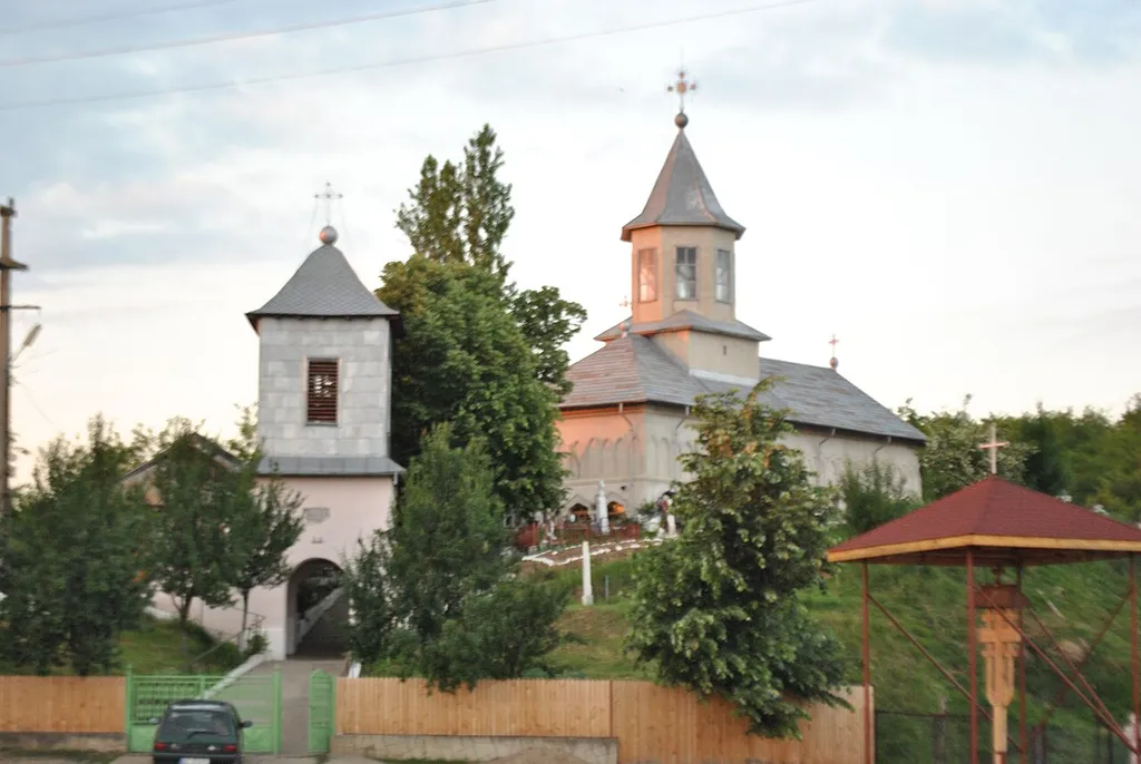 Saints Constantine and Helena church in Măteşti, Săpoca commune, Buzău County, Romania