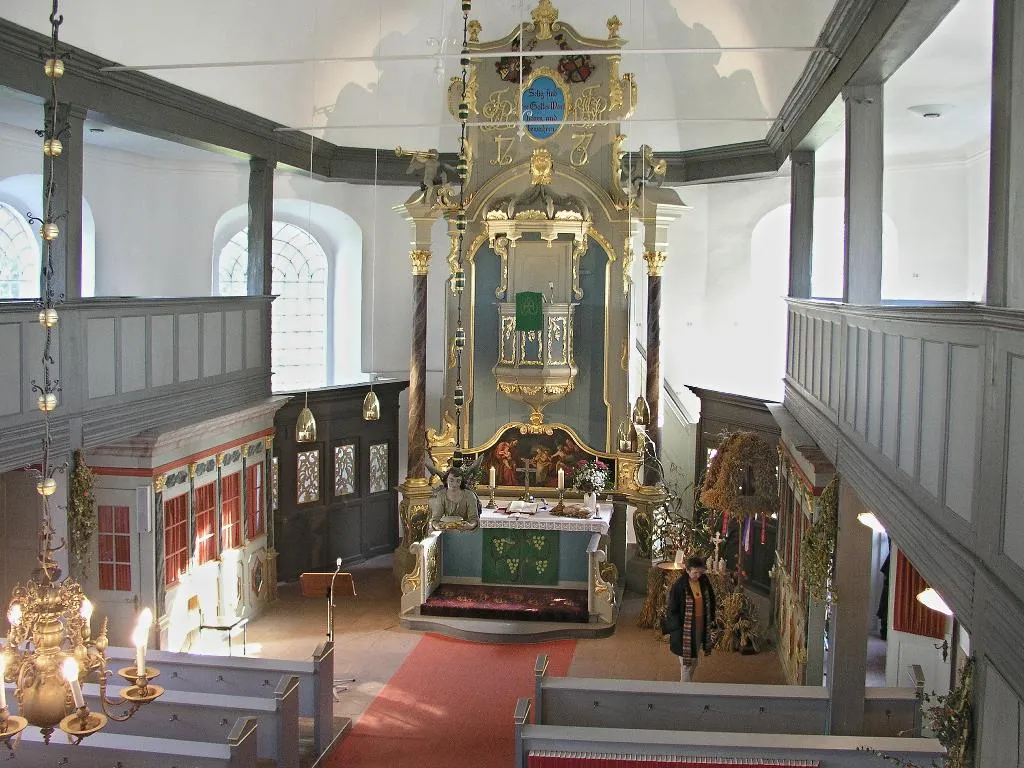 Breitenberg,Schleswig-Holstein, Germany: church,interior, photo 2007