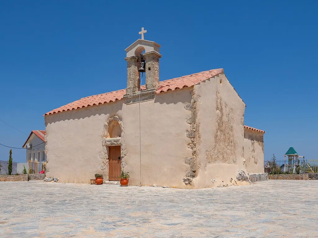 The medieval church of Michael Archangel and Evaggelismos in Livadia, Crete.