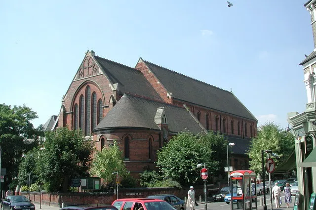 St James, West End Lane, London NW6, near to Hampstead, Camden, Great Britain.