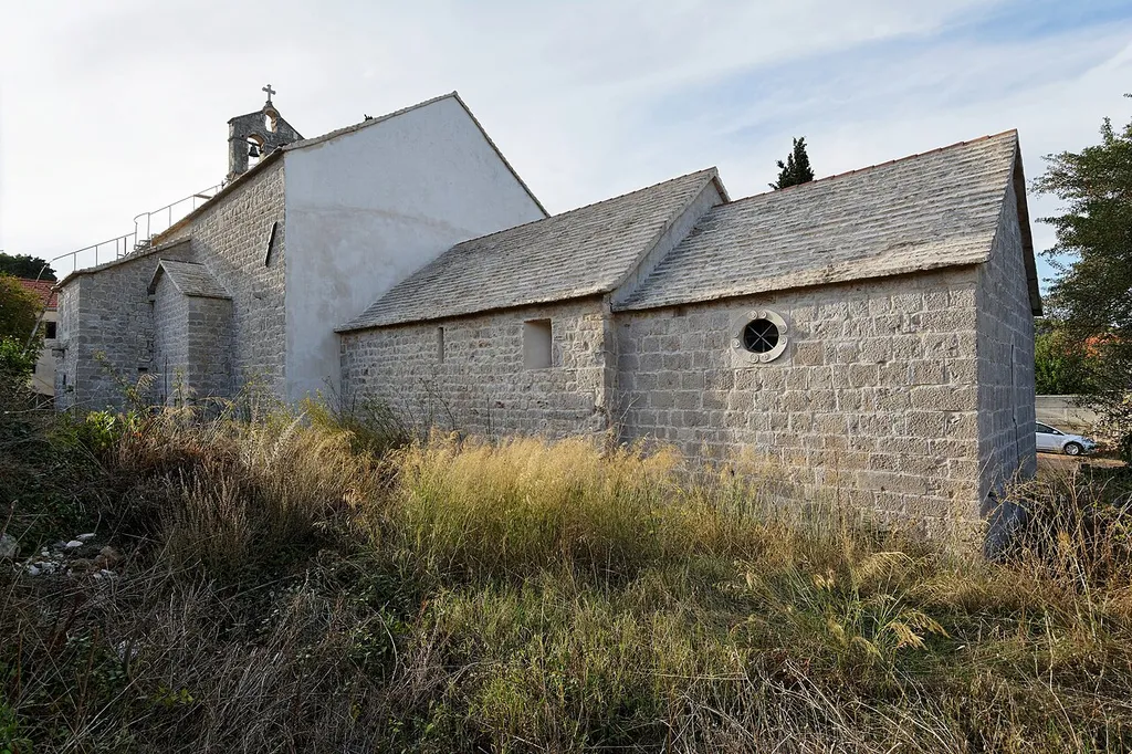 Kostel svatého Mikuláše ve městě Stari Grad, ostrov Hvar, Chorvatsko.