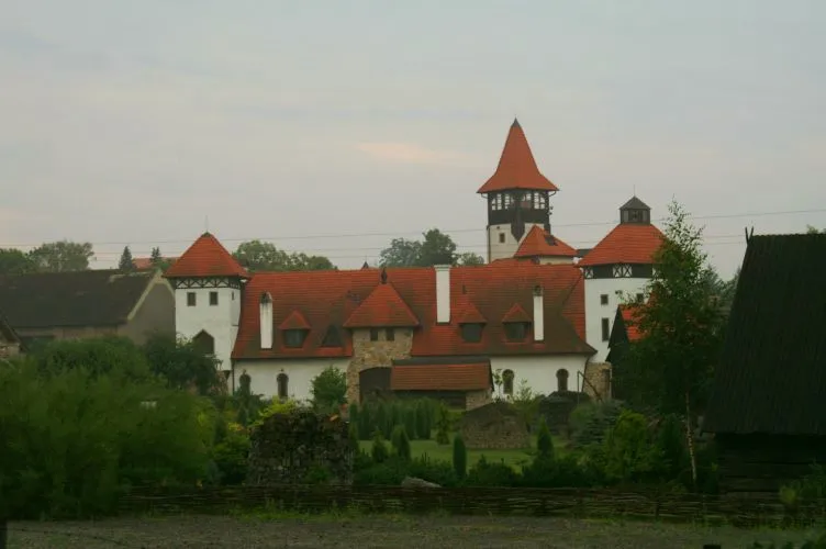 Contemporary castle replica in Červený Újezd (the Czech Republic, Prague-West District)