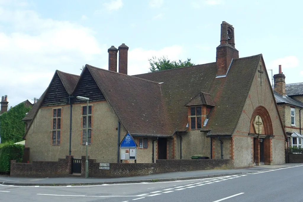 St Mary the Virgin's Church, Pixham Lane, Pixham, Mole Valley District, Surrey, England. Built in 1903 by Edwin Lutyens. Listed at Grade II* by English Heritage (NHLE Code 1279086)