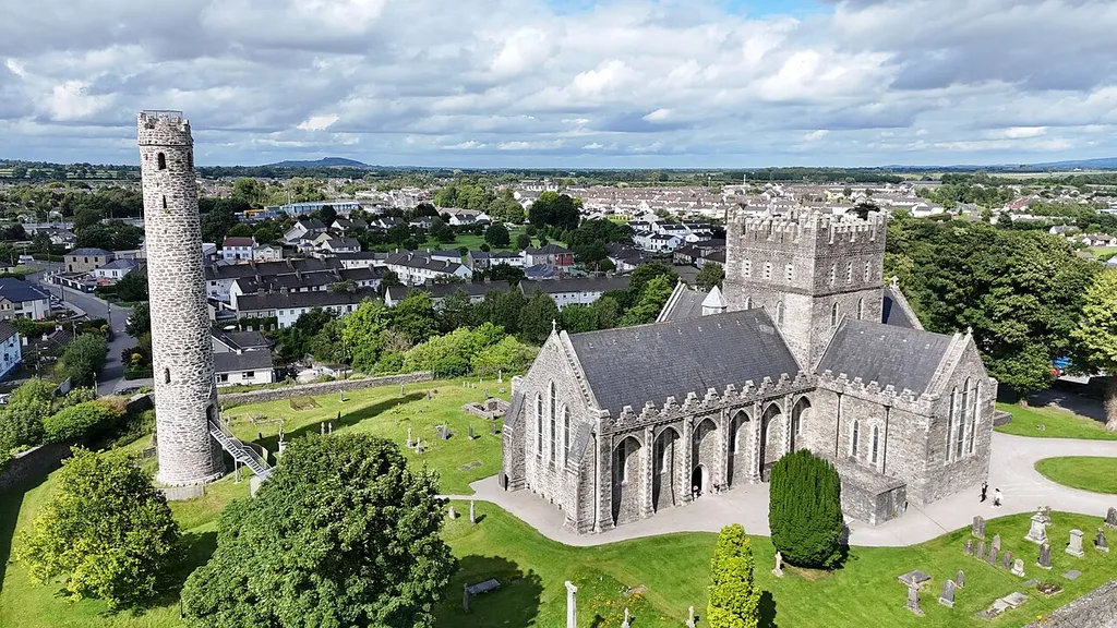 Kildare Cathedral aerial photograph