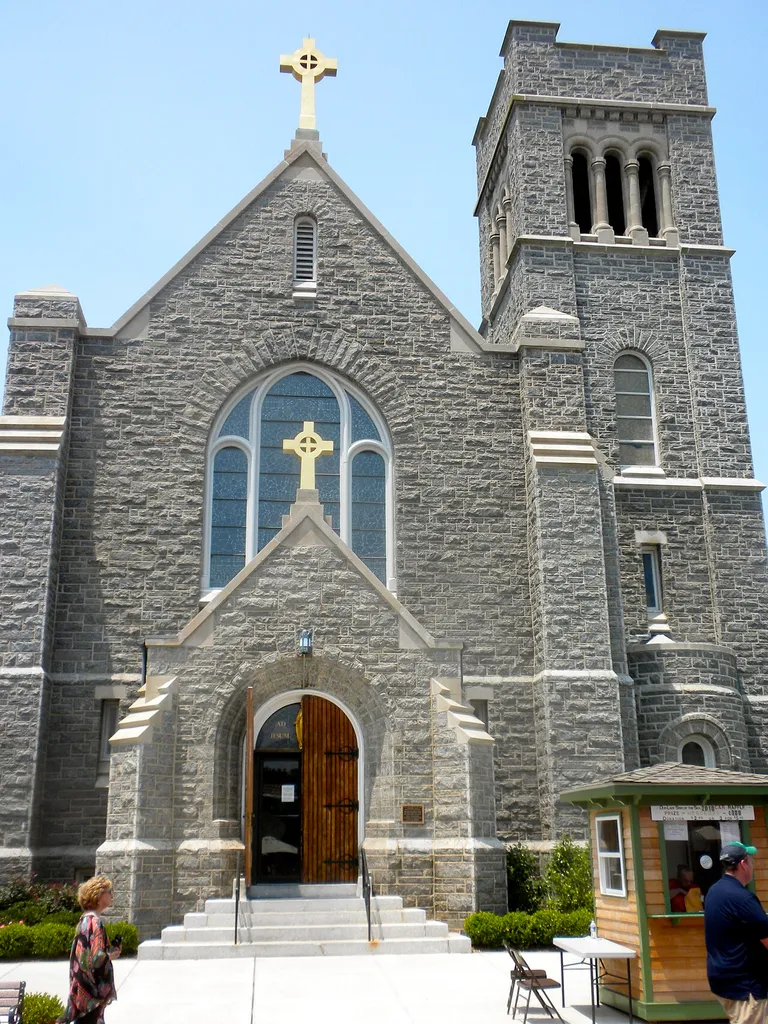 Catholic Church on the Washington Street mall in Cape May, New Jersey, in the Cape May Historic District, an NHL since 1976
