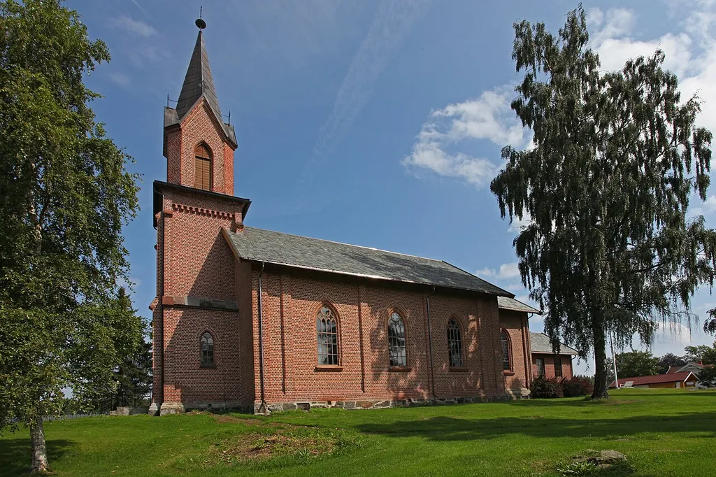 Picture of Snarum church (Modum, Buskerud - Norway)