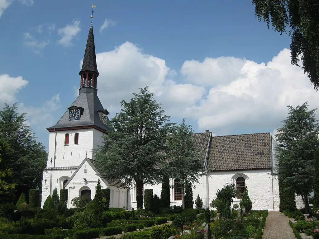 The church "Tinglev Kirke" in the small town "Tinglev". The town is located in Southern Jutland (in south Denmark).