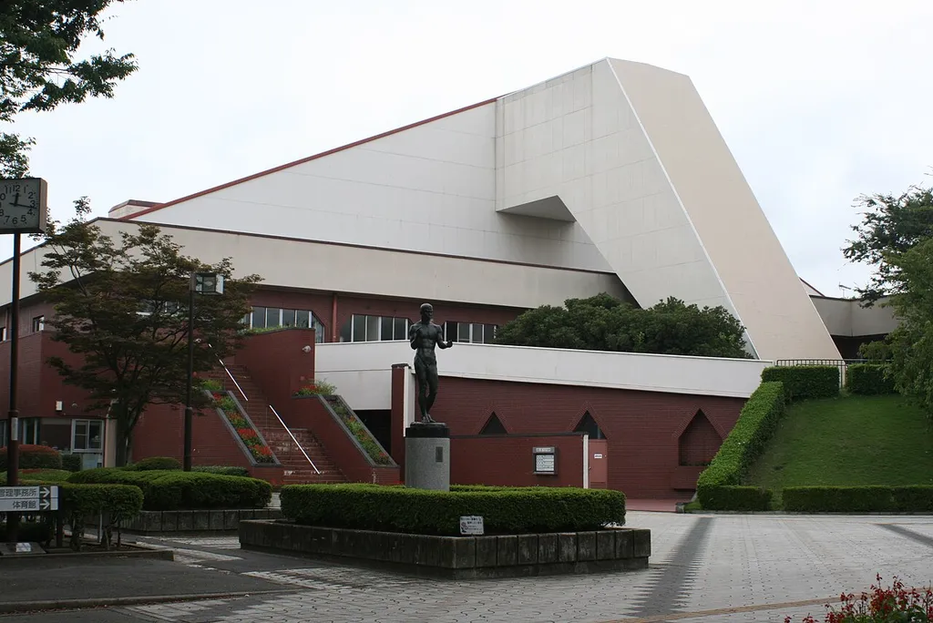 Sports Park Civic Gymnasium in Ota Gunma, Japan