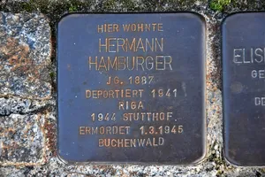 Stolperstein dedicated to Hermann Hamburger
