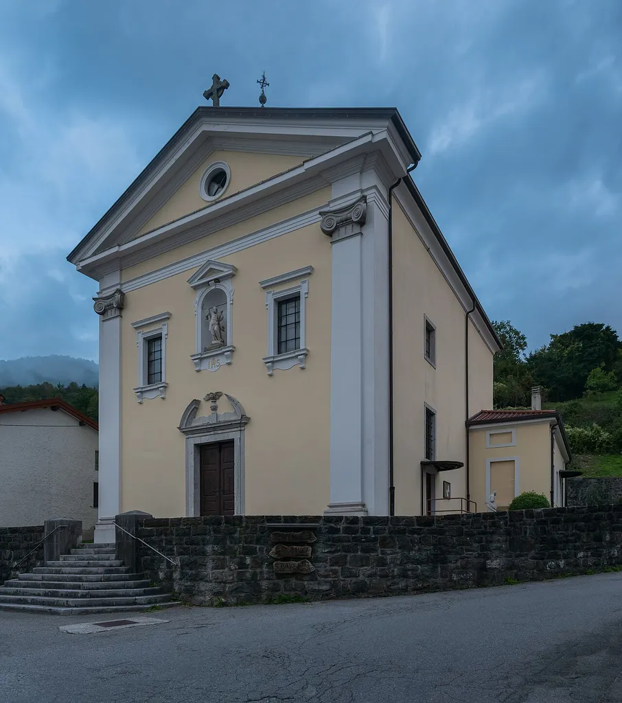 Saint Andrew church in Ročinj, Goriška, Slovenia