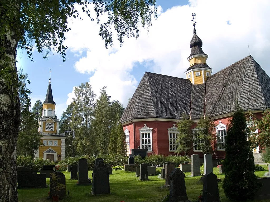 Old church in Kuortane, Finland, August 2012.