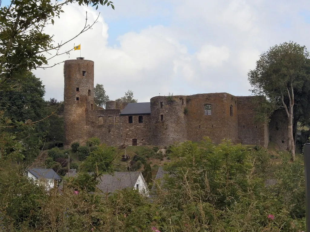 Burg Reuland Castle seen from Vennbahn