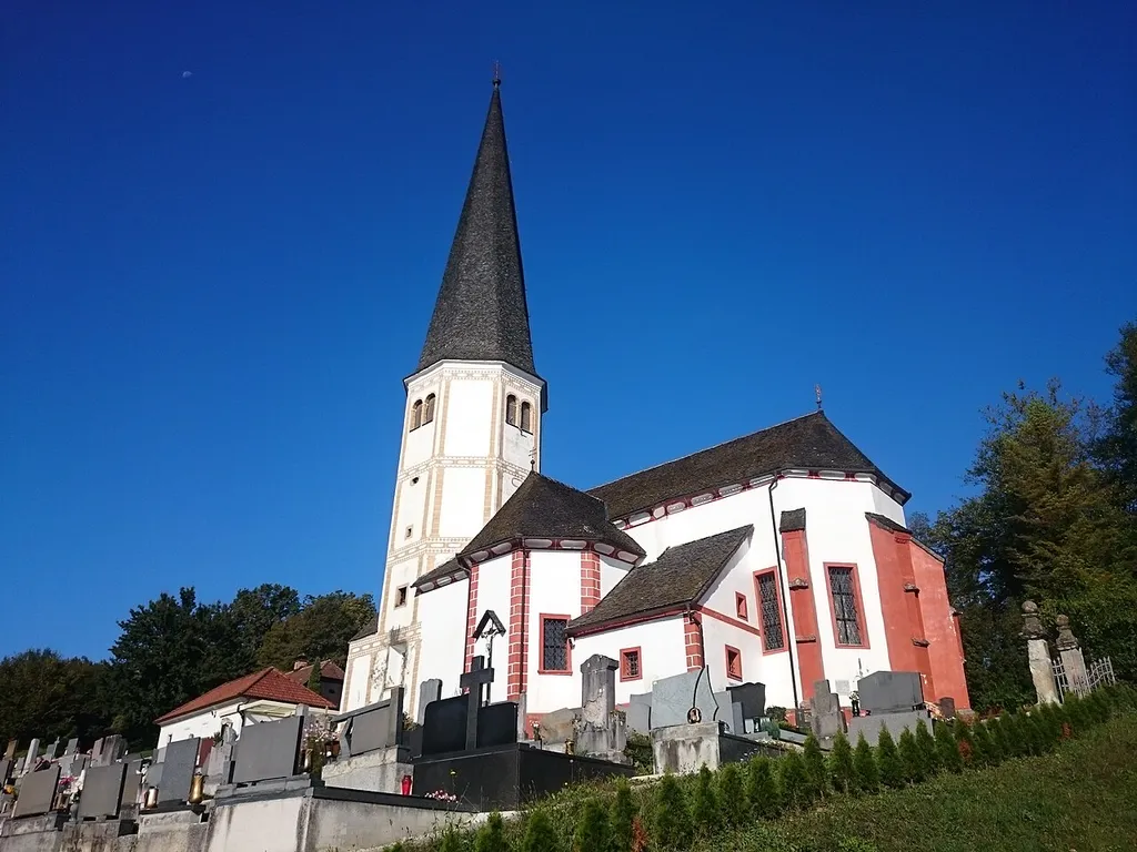 Church of the Virgin Mary on Pesek, located in Slake, today a hamlet of Podčetrtek. More info (in Slovenian only).
