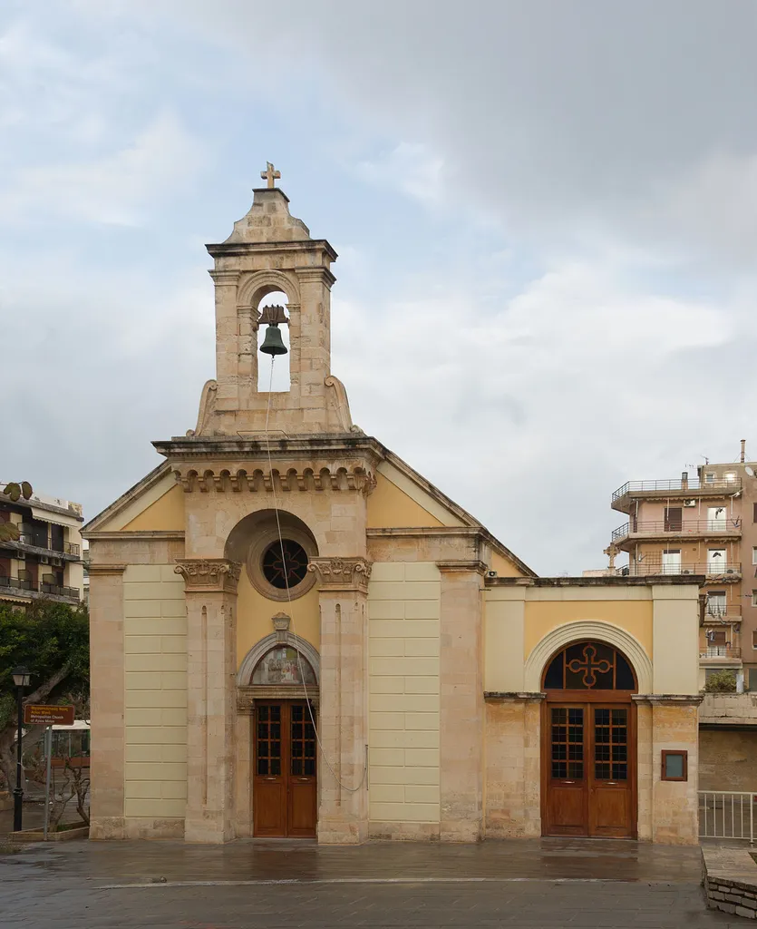The small chapel of Agios Minas and the presentation of Christ. Heraklion, Crete, Greece.