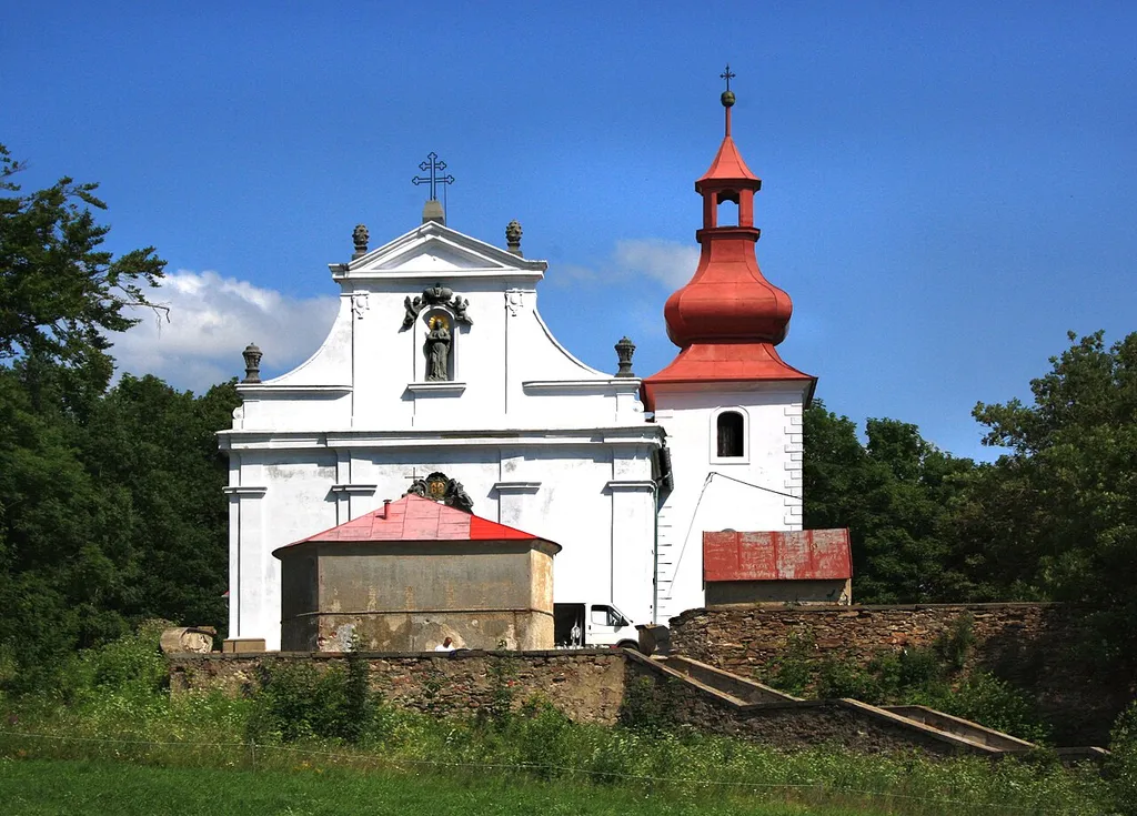 Church in Květnov, part of Blatno, Czech Republic