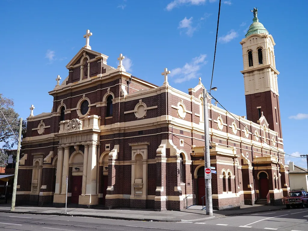Exterior view of the Sacred Heart Church.