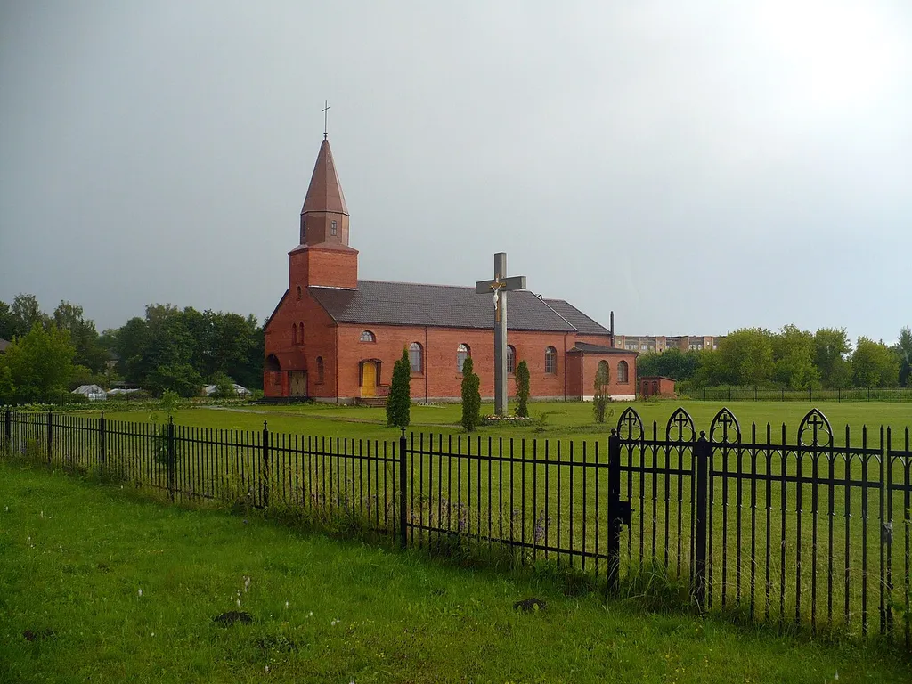 Church in Kalnciems. July, 2008