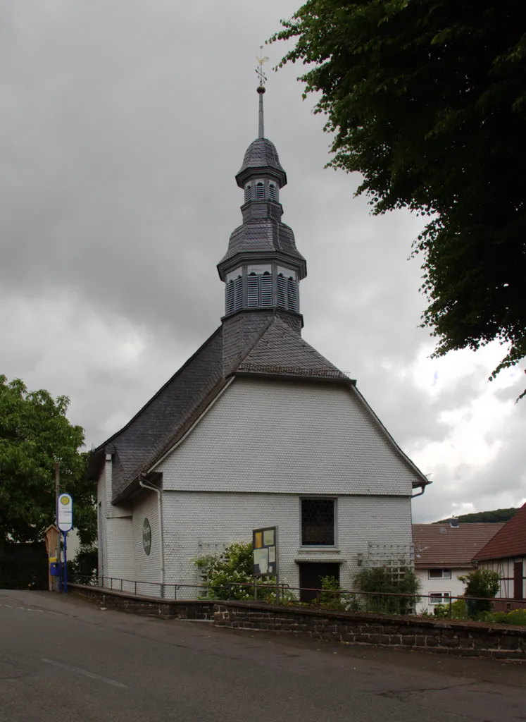 Protestant church in Busenborn Schotten, Hesse, Germany