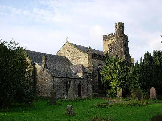St Andrew's parish church, Lamesley, Tyne and Wear (formerly County Durham), seen from the northeast