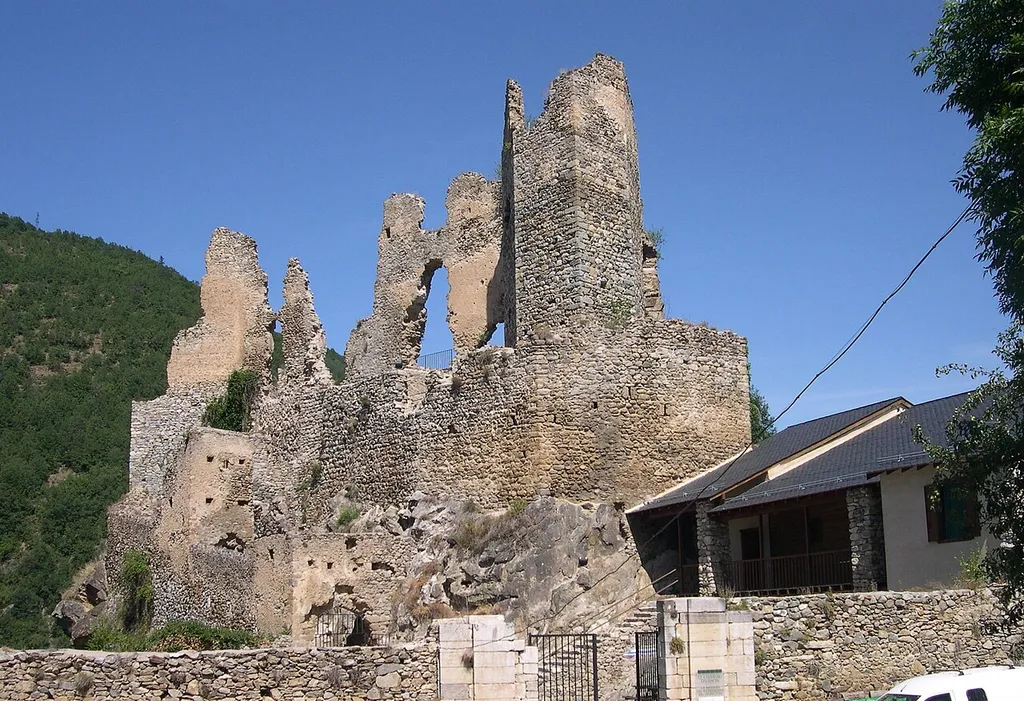 Château d'Usson-les-Bains (Rouze, Ariège, France).