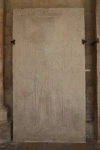Dijon St Benigne cathedral, Guillaume Sacquenier ledger stone