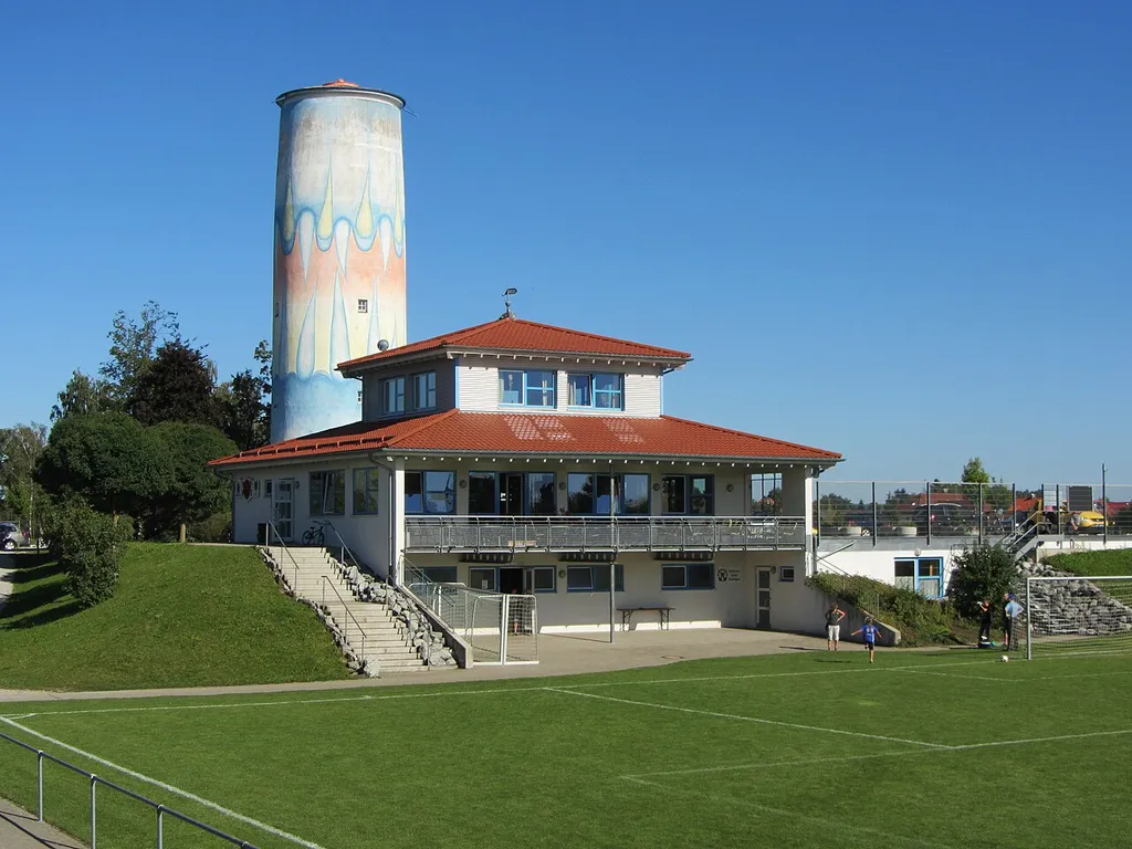 Sportgelände SV Dettingen an der Iller - Gastronomie oben unten Schützenheim SV Dettingen
