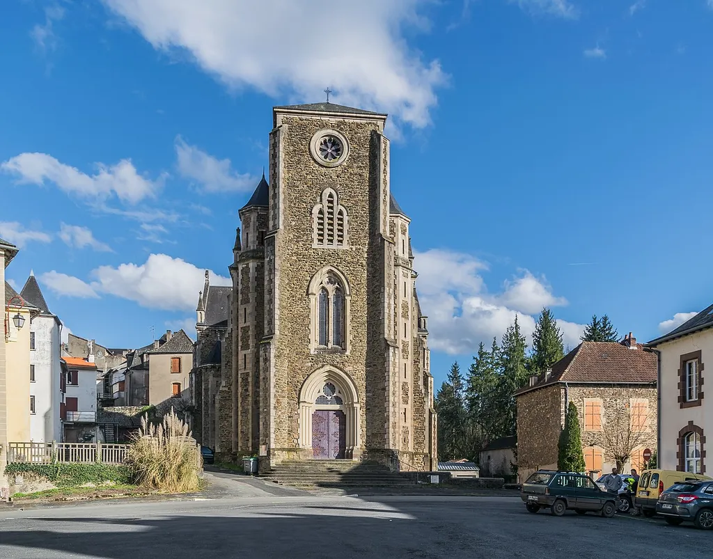 Saint Julian Church in Cransac, Aveyron, France